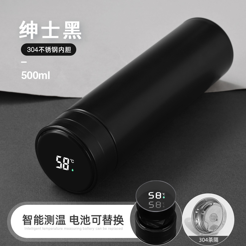 スマート304ステンレスセラミック内胆保温カップシンプル純色ストレートカップオフィス携帯ギフトカップカスタマイズ|undefined
