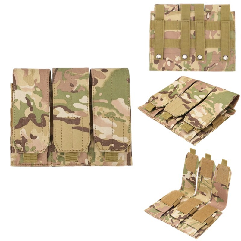 Spot triple bolsa de bala chaleco de campo bolsa de almacenamiento táctica accesorios bolsa colgante de artículos diversos equipo de combate CS paquete táctico