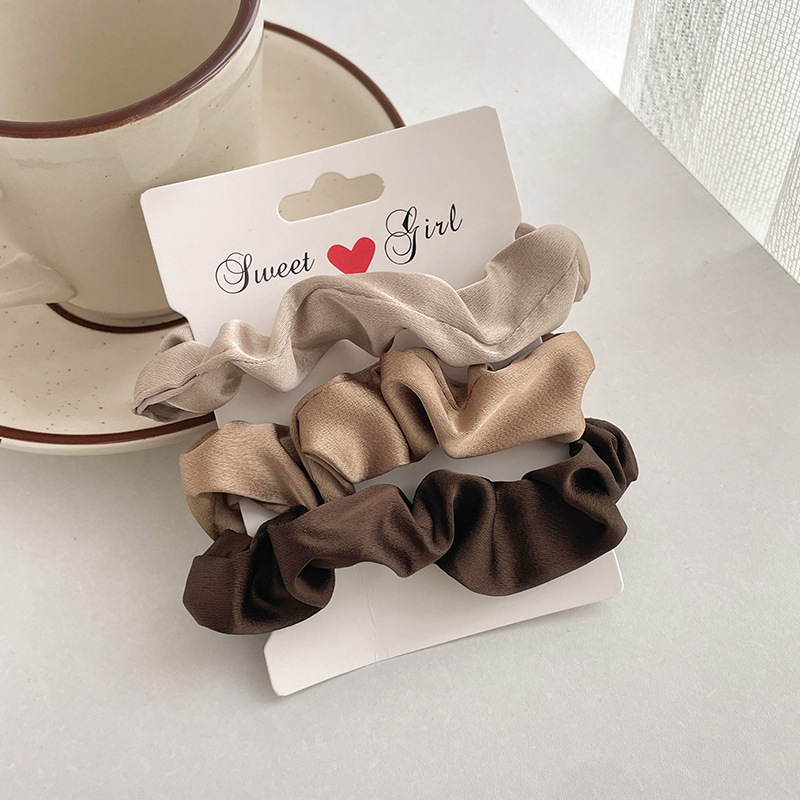 conjunto mixto de alta elasticidad, cabello de cabello duradero, temperamento simple, cabello de cabello de cola de caballo alto, sensación de alto nivel, nuevo anillo de cabello