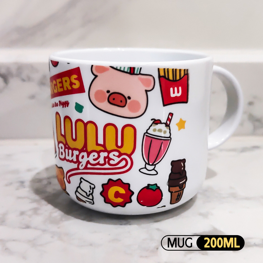 Fábrica directa de transferencia térmica taza de café de plástico multicolor 200ml material al por mayor