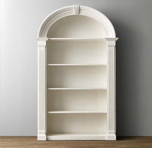 American bookcase solid wood bookcase European-style integrated whole wall floor small bookshelf home living room storage cabinet