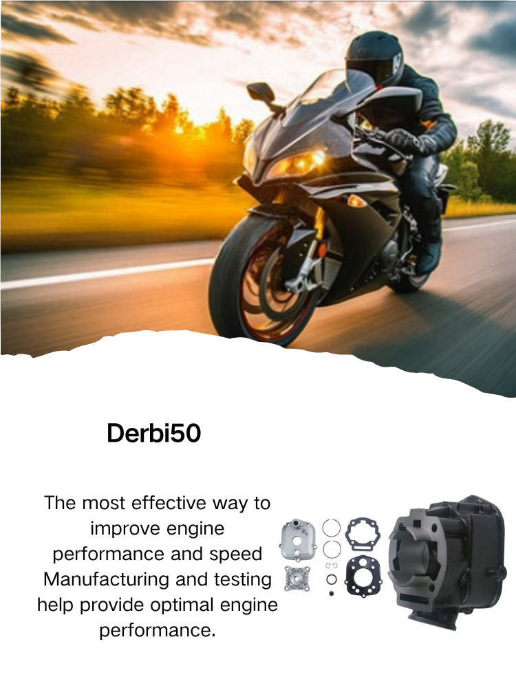 Motorcycle Parts Cylinder Block Kit Derbi50 Modified 70Cc 47mm