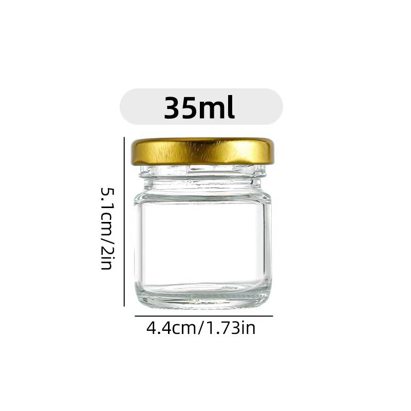 45ml六棱玻璃蜂蜜果酱瓶酱菜瓶罐头瓶试吃小号喜蜜瓶密封分装瓶子|undefined