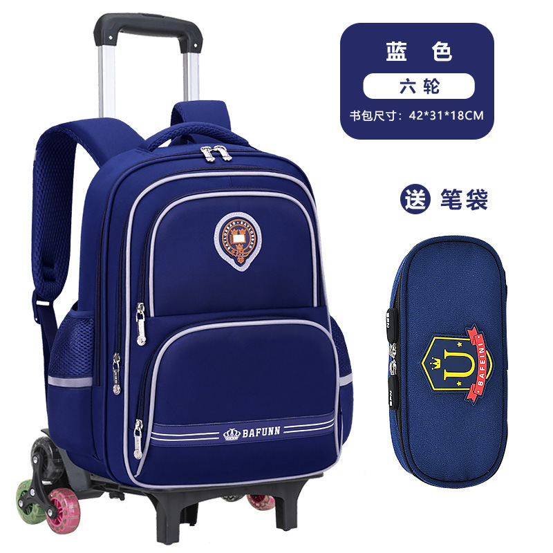 26 nuevas mochilas de tirón para niños y niñas 2 - 3 - 5 - 6 grados mochilas de hombro para niños de gran capacidad para reducir la carga