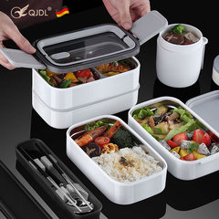 飯盒上班族便攜微波爐加熱學生大容量不鏽鋼分格雙層保溫便當餐盒