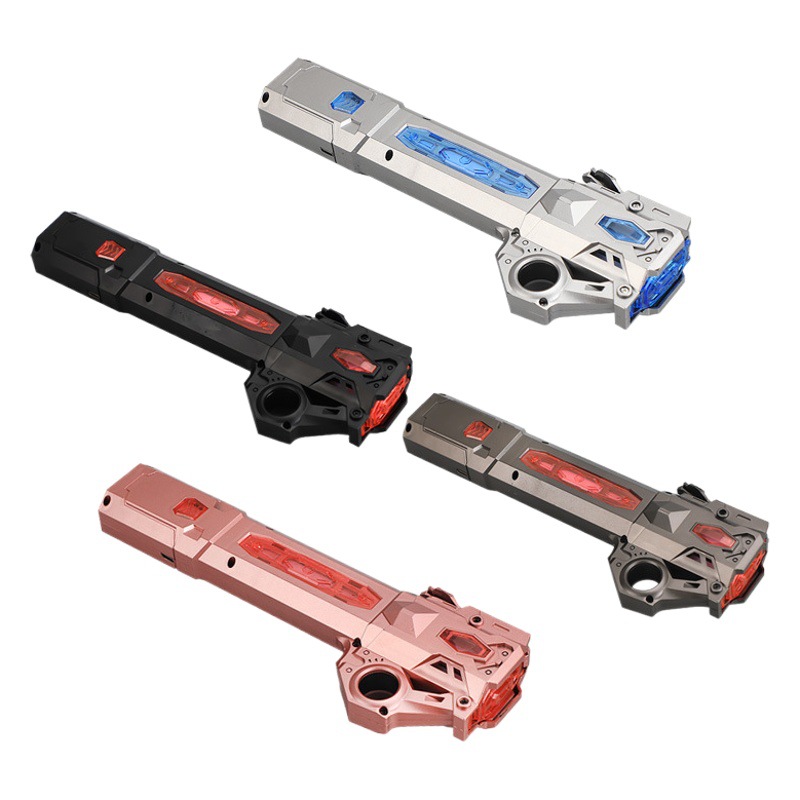 Nueva espada de luz y sonido Lei Teng, espada láser giratoria de dedos de dos cabezas fresca, espada láser telescópica, espada láser, juguete