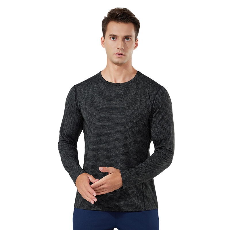2026 nuevas camisetas de manga larga de primavera suéteres masculinos y femeninos entrenamiento de fitness y carrera blusa de ocio relajado