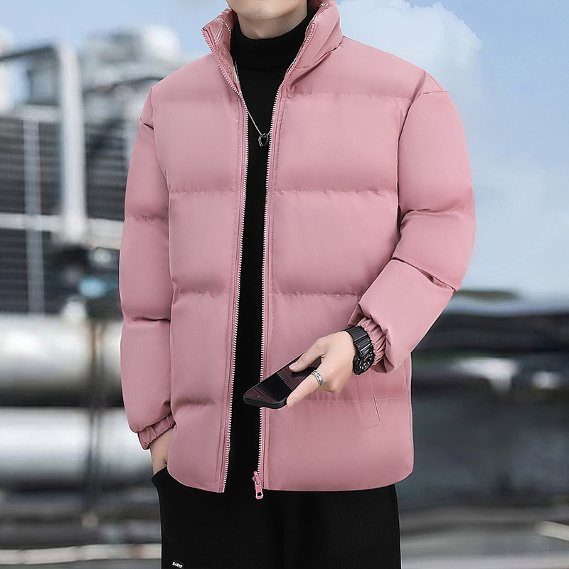 2024 nuevo impulso de doble cara de ropa de algodón chaqueta de hombre gruesa ropa de algodón cálida suelta collar versátil para resistir el frío