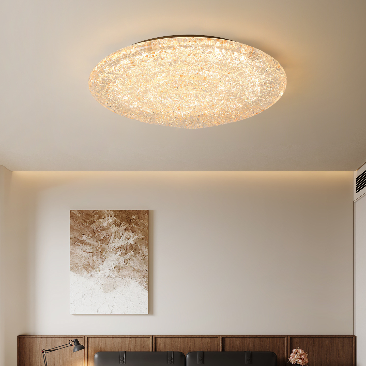 Luz de techo del dormitorio moderna y simple lujoso luj