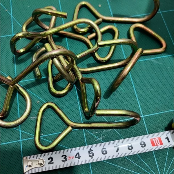 Elastic binding straps with reinforced and enlarged fixing hooks, steel structure elastic straps with fixing hooks
