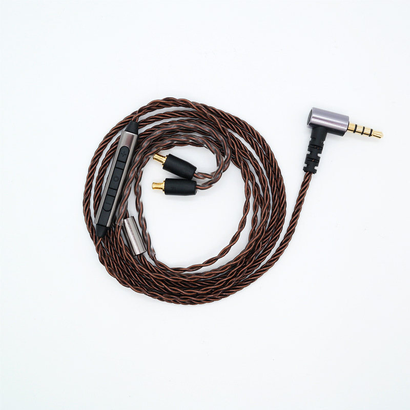 Zhongshan Zhensheng cobre libre de oxígeno A2DC auriculares Cable de actualización E50E70LS300CKS1100 Cable de reemplazo de auriculares con micrófono