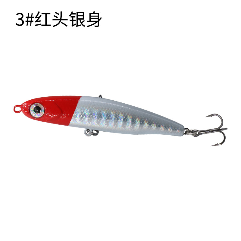 6 Colors Sinking Minnow Fishing Lures Hard Plastic Minnow Baits Bass Trout Fresh Water Fishing Lure