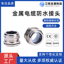 严选定制电缆金属铜接头格兰头固定头M10*1.5PG7IP68防爆防爆电缆