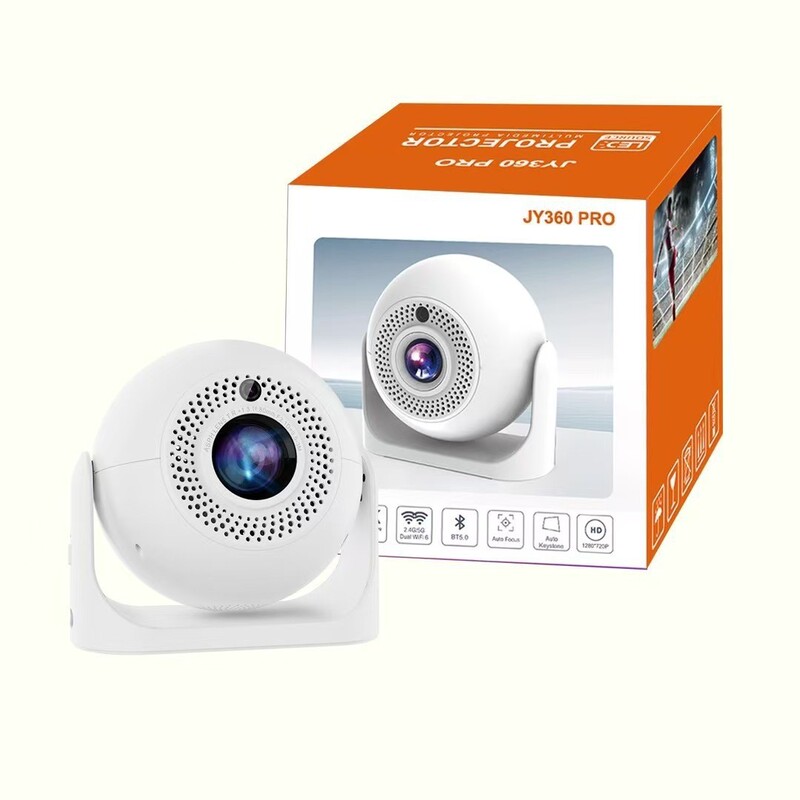 2025新款JY360足球投影仪带WIFI蓝牙自动对焦便携式4K世界杯高清|undefined