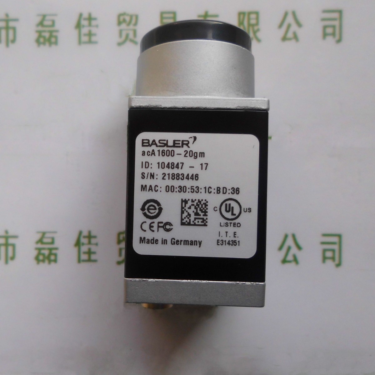 巴斯勒BASLER　工业相机acA1600-20gm