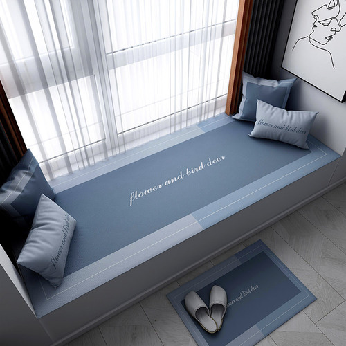 Light luxury bay window sill cushion, bay window cushion, universal balcony cushion for all seasons, freely cutable window sill cushion, seat cushion