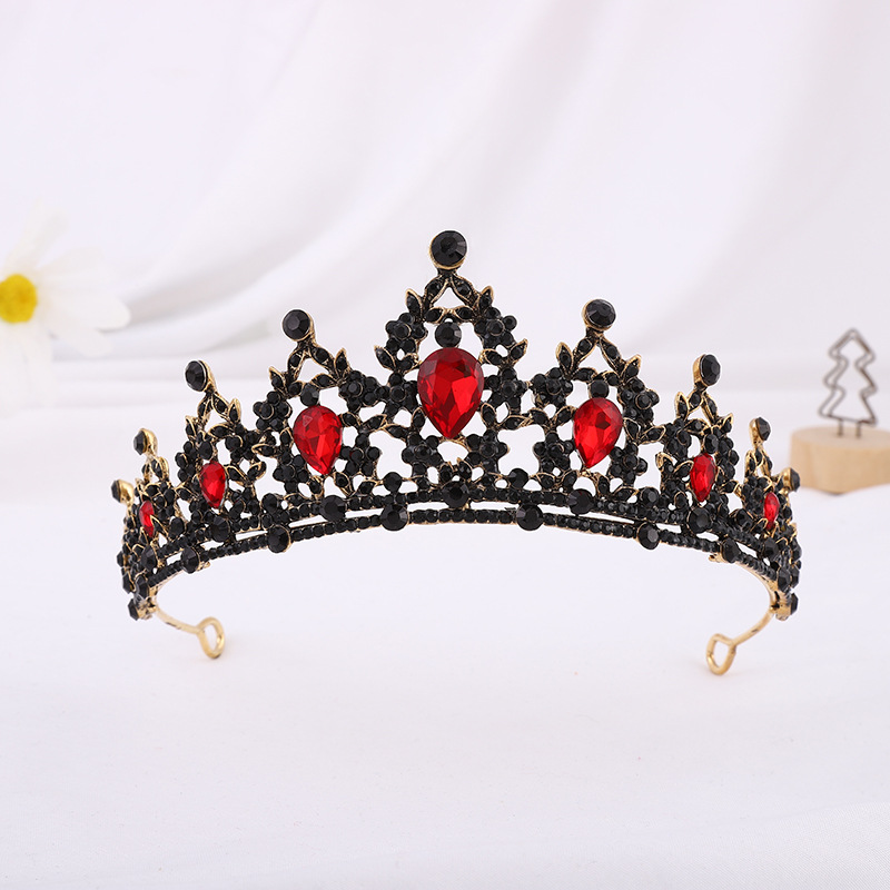 Bridal Water Droplets Alloy Inlay Rhinestones Crown display picture 6