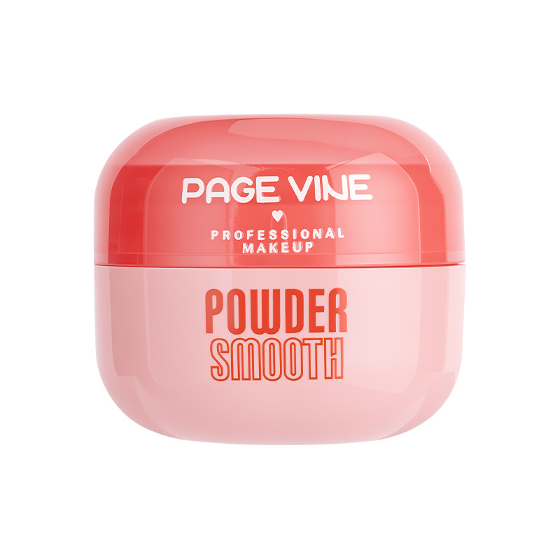 El polvo de maquillaje PAGE VINE transfronterizo es un polvo fino y ligero que se ajusta a un maquillaje mate suave y refrescante.
