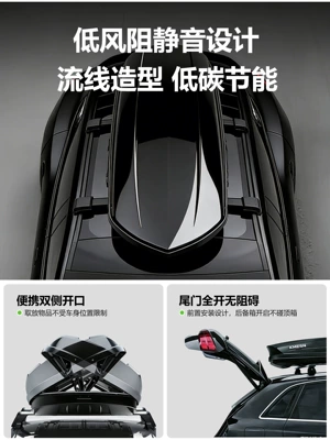recessed travel box, low wind — Roof box