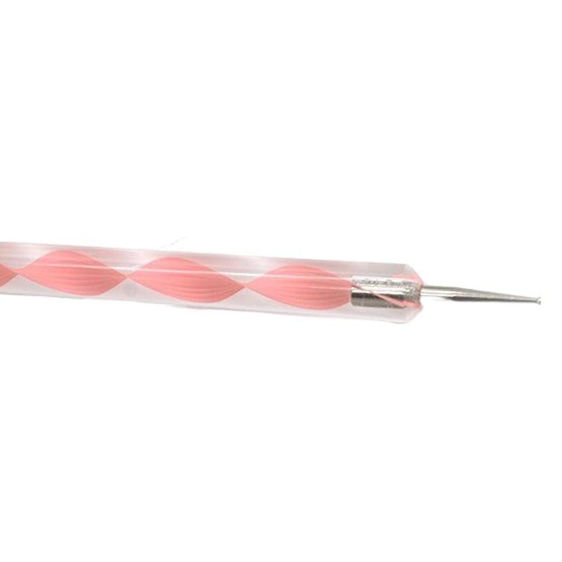 Nail art point drill pen 5 PCs nail point drill pen double-headed acrylic spiral rod point flower needle nail art point flower tool