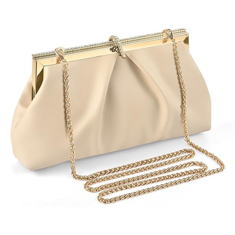 Cross-Border Chain Clutch Bag For Women, Evening Party Purse For Qipao And Gowns, Princess Style Handbag - Thumbnail 3