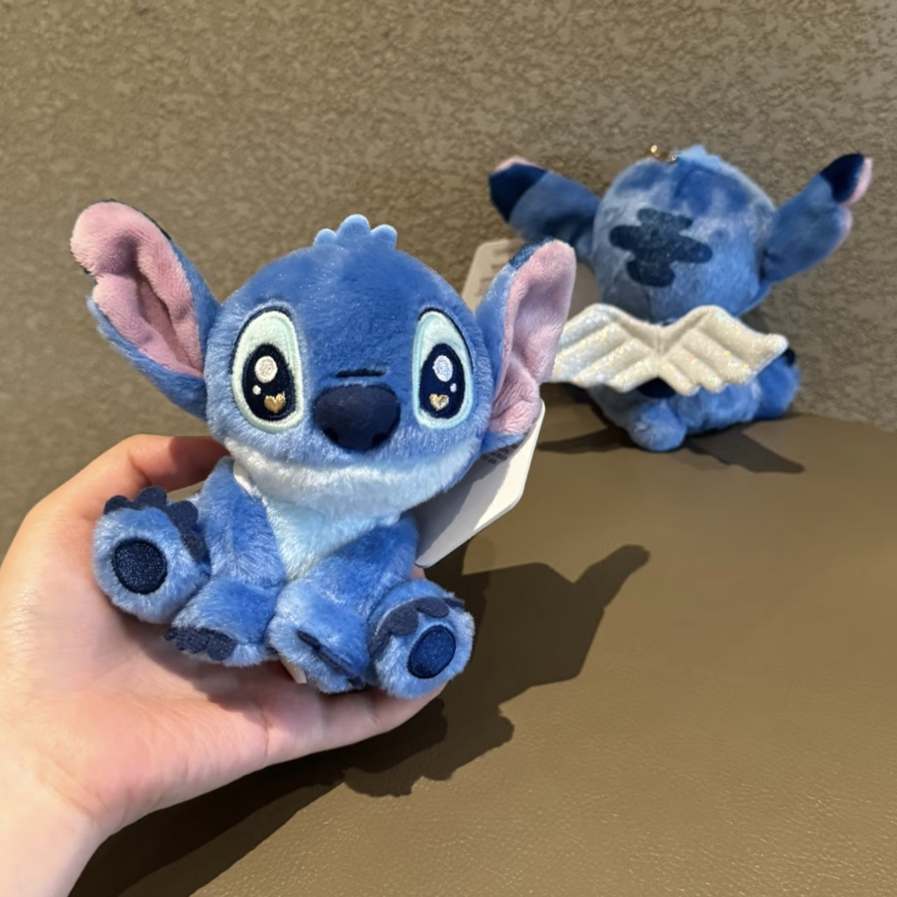 Genuino lindo Stitch Star Baby dibujos animados muñeco de peluche Stitch colgante llavero muñeca colgante regalo