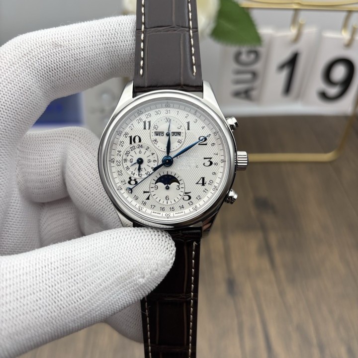 GS厂名匠八针月相手表7751多功能计时男士全自动机械钢带腕表