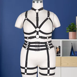 欧美服饰跨境简约绑带线束内衣套装 时尚百搭 黑色 白色 红色可选