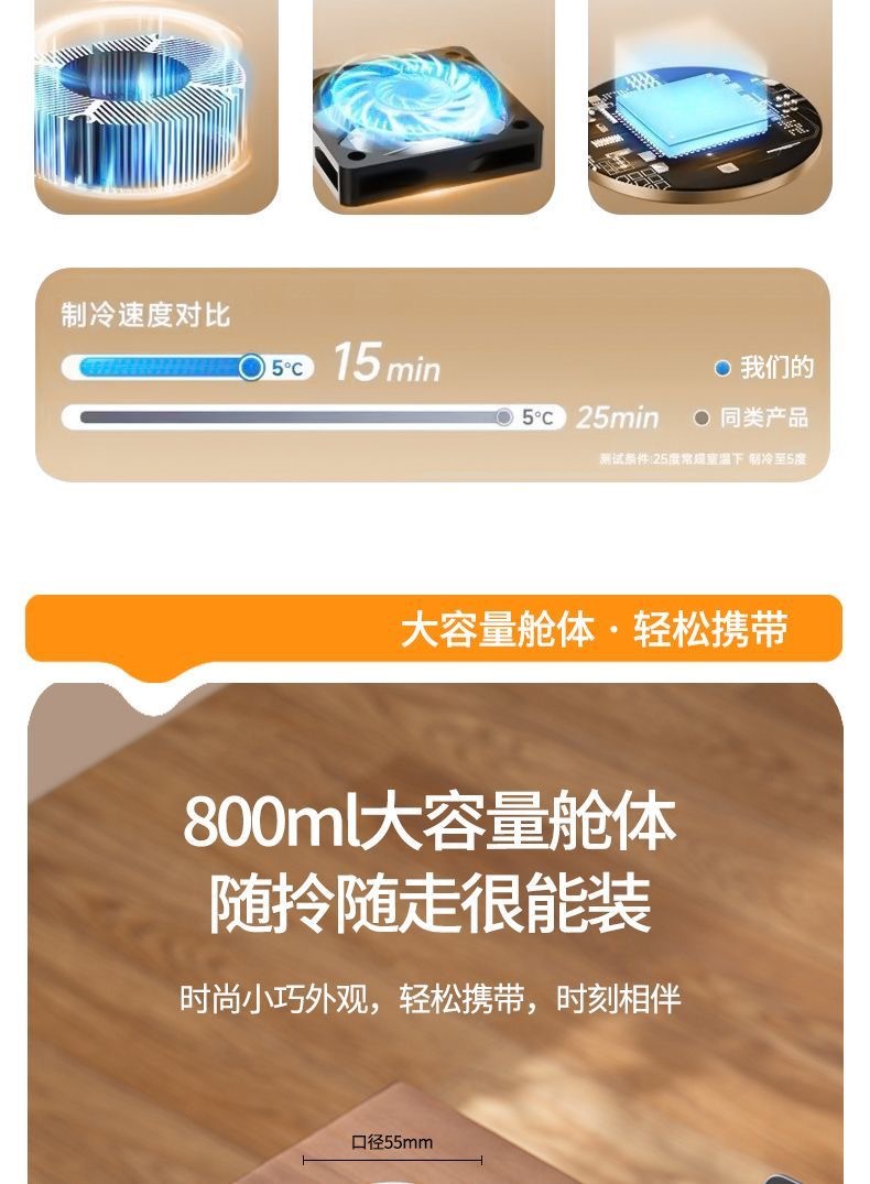 Portable USB Insulin Refrigerated Cup Box Medicine Cooler