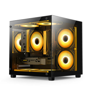 �ǻ�240MINI������MATX̨ʽ��X�C��䓻�����ˮ�䱳��DIY���C�⚤