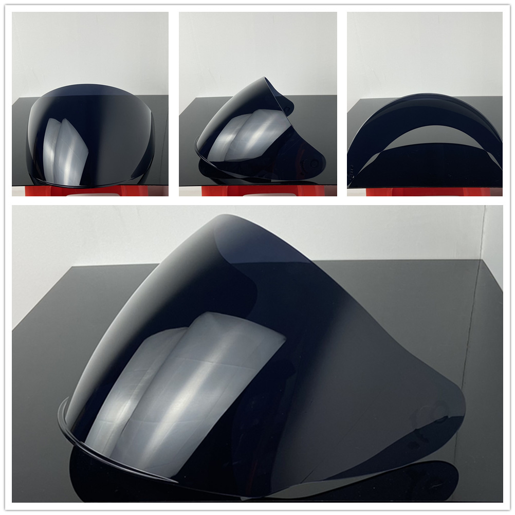 Four-Quarter and Three-Half Helmet Lenses for Day and Night, Suitable for Of608 Electric Vehicle Helmet Lenses, Sun Protection Electroplating
