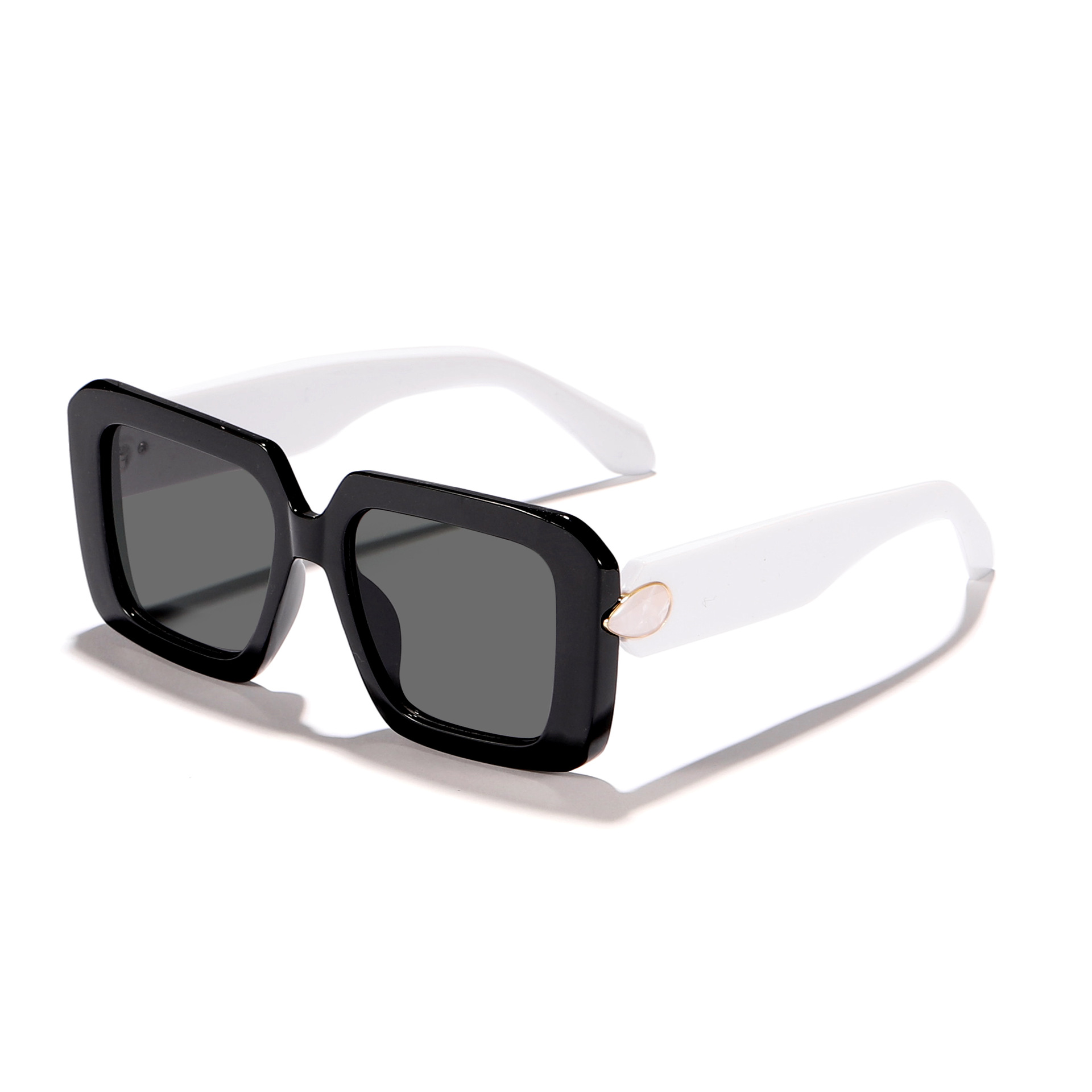 Nuevas gafas de sol anti-ultravioleta transfronterizas de estilo retro con marco callejero para hombres y mujeres, gafas de sol de pasarela de moda de lujo ligero europeo y americano