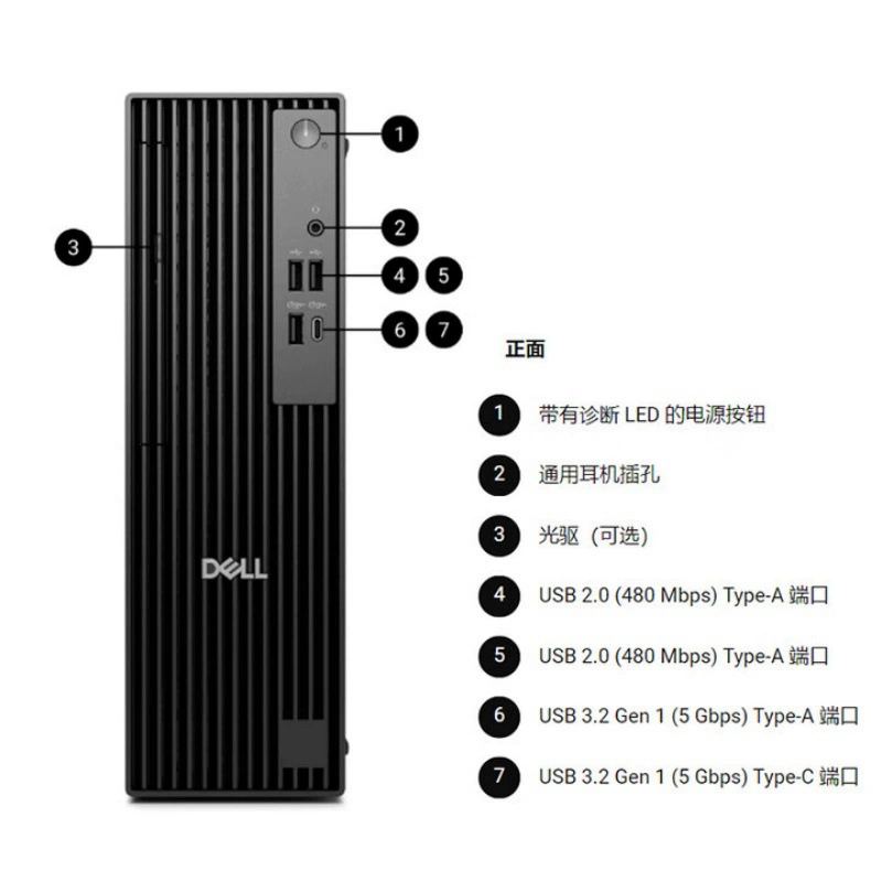 Компьютер настольный Dell Dell Pro Slim QCS1250 Ultra5-235 8Гб 512Гб Office