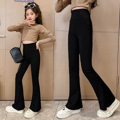 女童褲子2024春裝夏季中大兒童彈力薄款鯊魚褲外穿打底褲一件代發