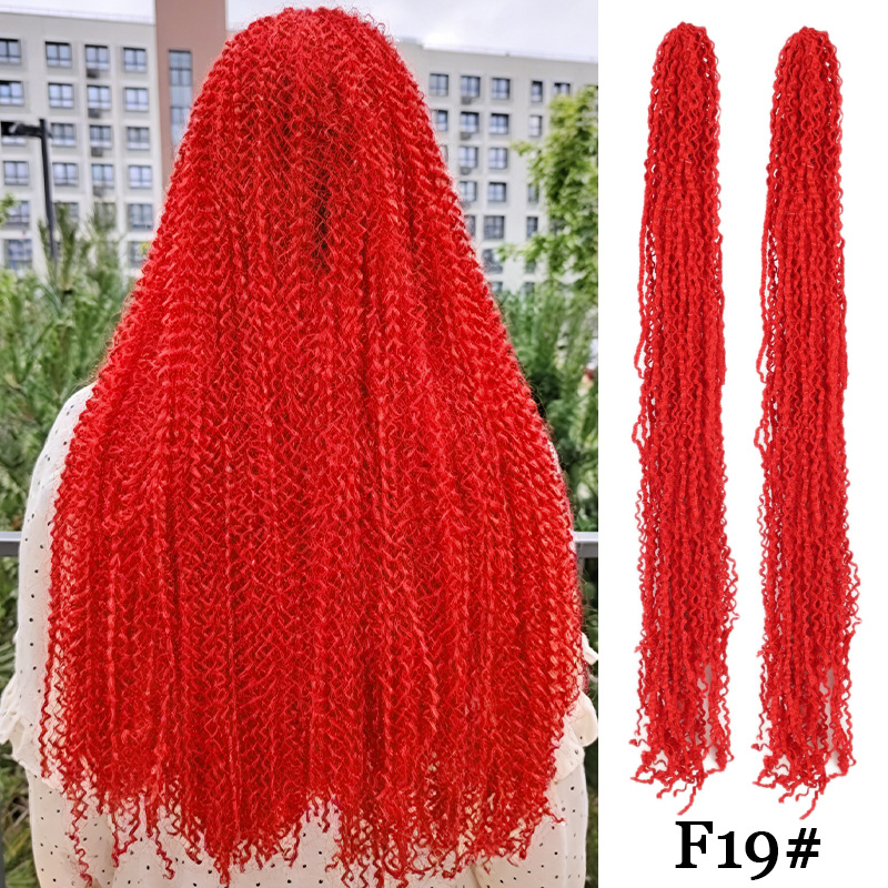 Paquete de una sola pieza Europa y América África delgada tres hebras pelucina aguja de cabello trenzada fibra química monocromática trenza sucia al por mayor