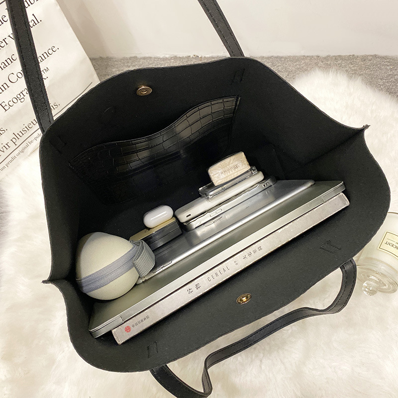 2024 comercio exterior al por mayor nicho de moda cocodrilo bolsas de mujer simple bolsas de viajes bolsas de compras de gran capacidad