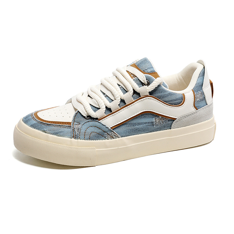 Jesienne, nowe buty z denimu, małe białe, oddychające buty z płótna, buty męskie 1522_voghion.com