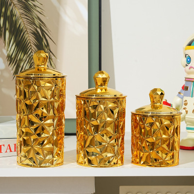 糖果整理小罐子 桌面零食储物盒子塑料透明带盖密封罐