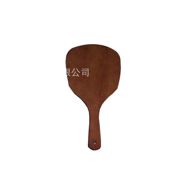 Wooden mirror, square handle from natural wood