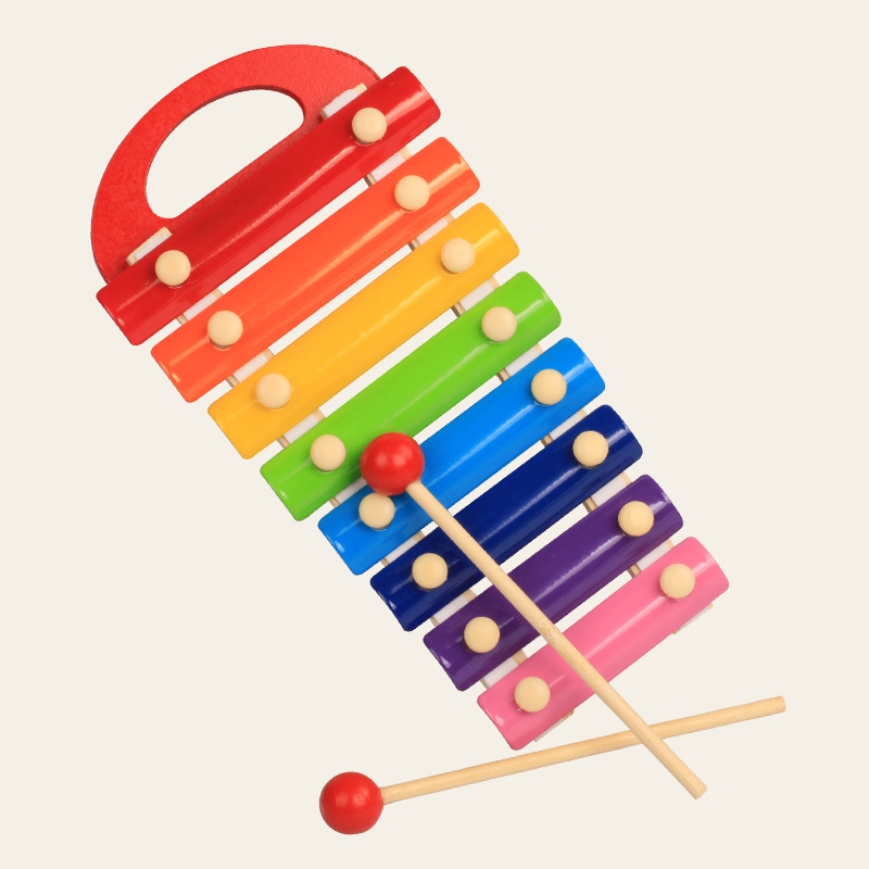 (2개) 나무    휴대용 8 톤 ACTOHARP ENLIGHTENING 조기 교육 노트 캐주얼 악기 부모-자식 장난감