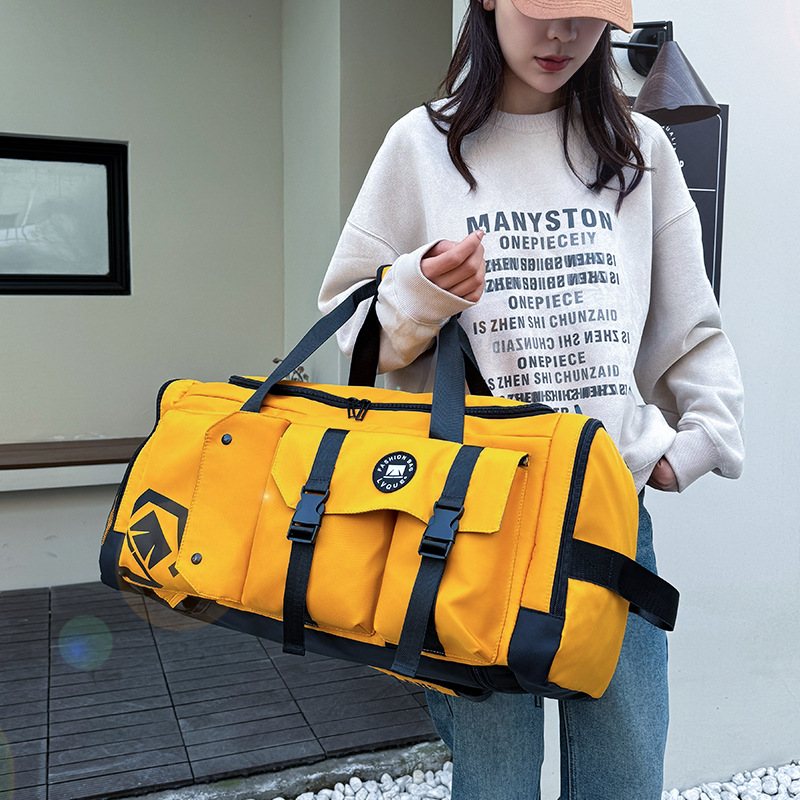 Fitness Backpack Travel Bag With Dry And Wet Separation Compartment_voghion.com