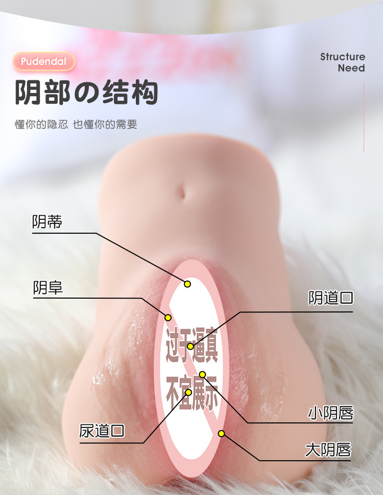 Mystery Girl Pink Dual-Channel Realistic Half-Body Inflatable Adult Doll — detail image 6
