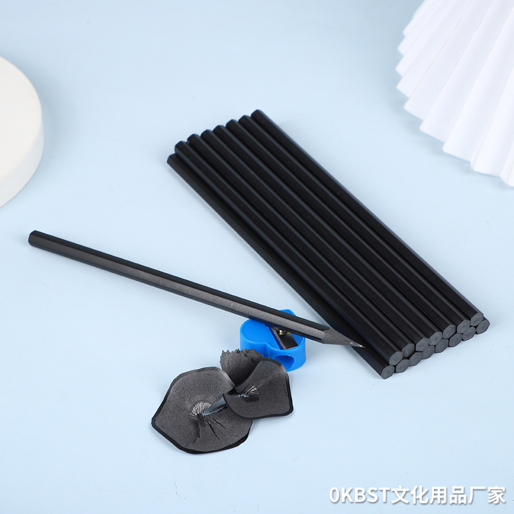 Pequeño rojo con lápiz de madera negra HB negro especial para niños hexagonal sin plomo especial para el examen