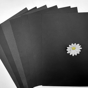 Manufacturer's Ready Stock 400g Single-Sided Black Cardboard, Regular Hard Cardboard, Black Cardboard, Painting Tote Bag, Wrapping Paper