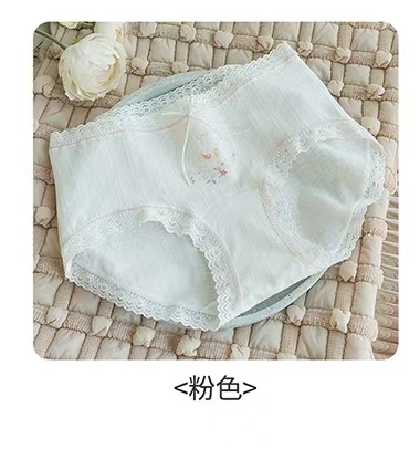 Pantalones interiores de encaje frescas y dulces, 10A de algodón antibacteriano, pantalones interiores de mujer, pantalones de mujer