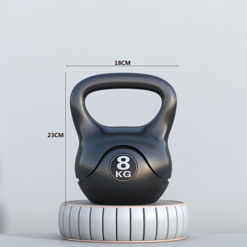 Kettlebell equipo de fitness hogar de los hombres de las mujeres de la olla sólida mancuerna levantamiento de la cadera equipo de sentadillas transfronteriza al por mayor