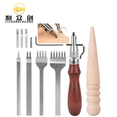Hand sewing set Leatherwear technology Package Craft leather goods Leather Tool 3Pcs kit Carton packing