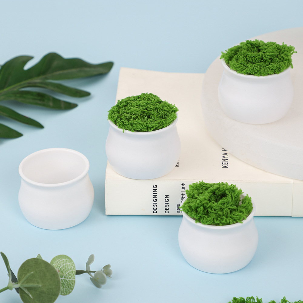 Small plastic flowerpot, increased thickness, fall protection, simple and elegant design