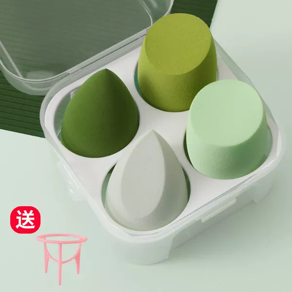 Sponge, matcha, plastic tubing, 4 cells