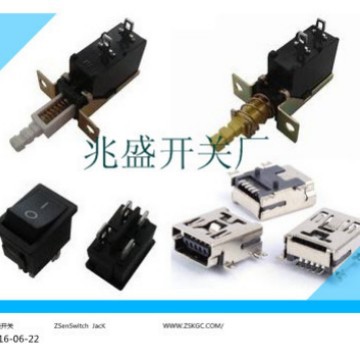 AC电源开关/船型开关/AC翘板开关/AC按键开关/USB母座插口